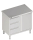 Armoire de travail avec porte battante 1400x600x850 3x tiroirs LX
