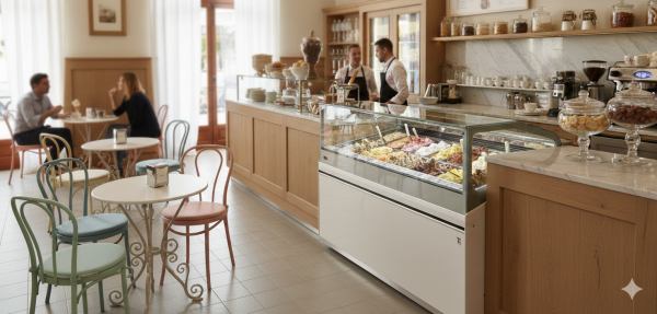 IFI ice cream display case Sam80 H1200 VBD HCS L1131 230V