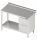 Mesa de trabalho com prateleira intermédia 1200x600x850 2xgavetas RX