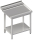 Drainage table with intermediate shelf 800x750x880 RX AFK