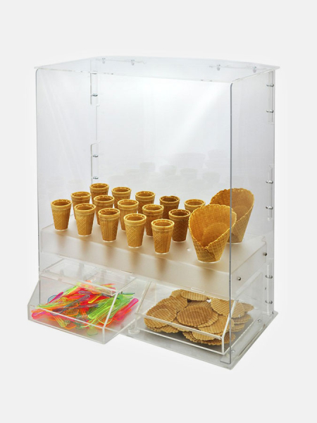 Suporte para cones de gelado NEROLUCE 15x Standard 2xMaxi