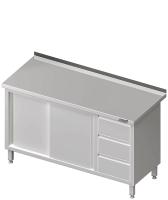 Arbeitsschrank mit Schiebetüren 1500x600x850...