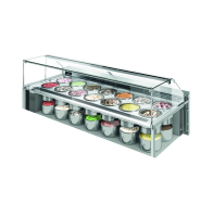 BRX Vitrine à glace VISTA 2 rangées 10-10 P990 H1150 L1650