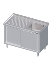 Lavello con ante scorrevoli 800x600x850 1xlavello RX AFK