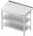Tavolo da lavoro con ripiano intermedio 1900x600x850 AFK