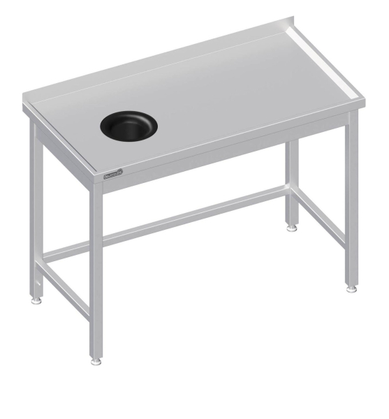 Mesa de trabajo 1100x600x850 Agujero para residuos LX AFK