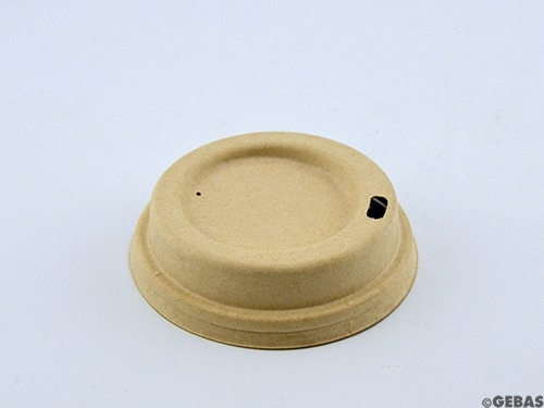Tampa BIO para caneca de café CTG creme Ø80mm