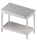 Work table with intermediate shelf 1700x700x850