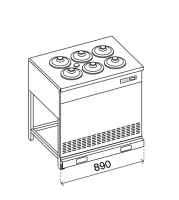 BRX Gly Pozzetti 2reihig 6