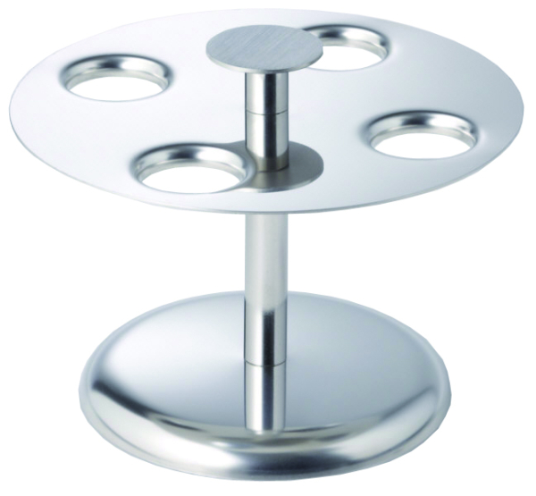 STÖCKEL 327 round ice cream cone holder in stainless steel 4x31