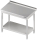 Table de travail avec étagère intermédiaire 700x700x850 AFK