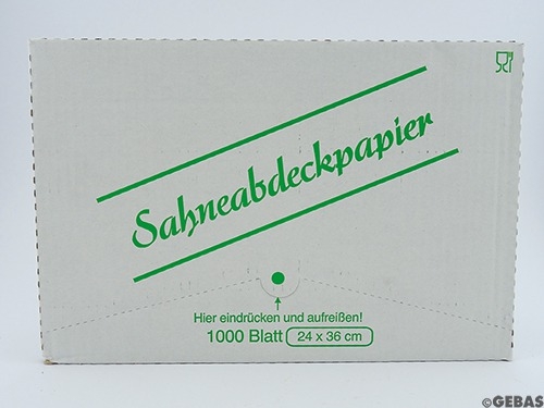 Papel de embrulho creme 24 x 36 cm 1/8 1.000 folhas