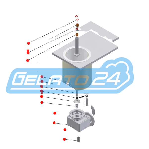Peça sobressalente TELME ECOGEL 40-120 SET GEETRIEBETAUSCH