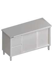 Arbeitsschrank mit Schiebetüren 1800x600x850...