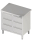 Cassettiera 2x3 cassetti 840x700x850