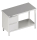 Tavolo da lavoro con ripiano intermedio 1600x600x850 2xcassetti LX