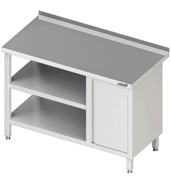 Mesa de trabajo con estante intermedio 2400x600x850 RX AFK