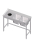 Lavello con foro di scarico 1700x600x850 1xlavabo LX AFK