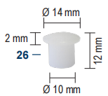 Ersatzteil Führungsgleiter 2mm hoch seitlich Pos. 85