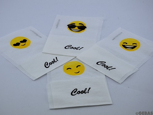 Saug-Servietten Cool! 17x17cm (8,5x11,5) 10.000 Krt.