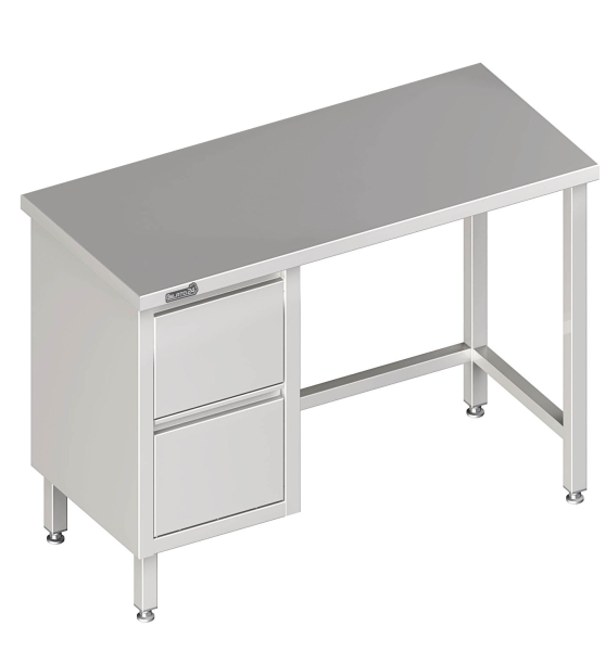 Table de travail 1000x700x850 2x tiroirs LX