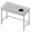 Worktable 1200x700x850 Waste hole RX