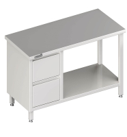 Arbeitstisch mit Zwischenboden 2000x700x850 2xSchubladen LX