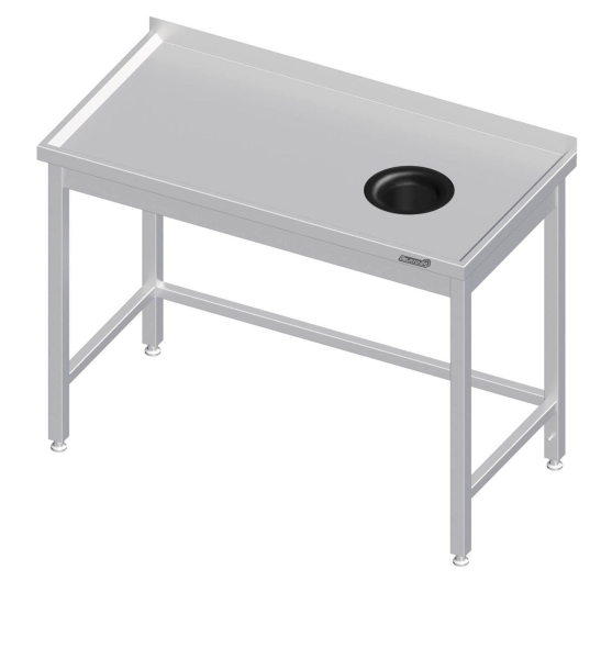 Worktable 1400x600x850 Waste hole RX AFK