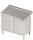 Armoire de travail avec porte battante 600x700x850 AFK