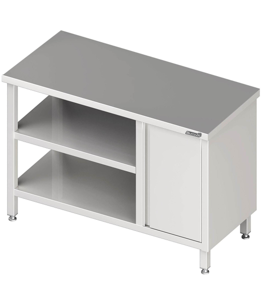 Work table with intermediate shelf 1600x700x850 RX