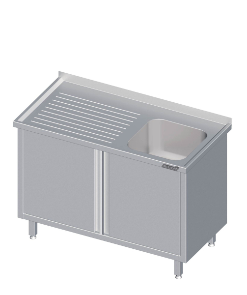 Spoelkast met draaideur 1200x700x850 1xspoelbak RX AFK