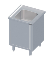 Mobile lavello con anta a battente 1000x600x850 1xlavabo...