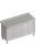 Work cabinet with sliding doors 1400x700x850 LX AFK