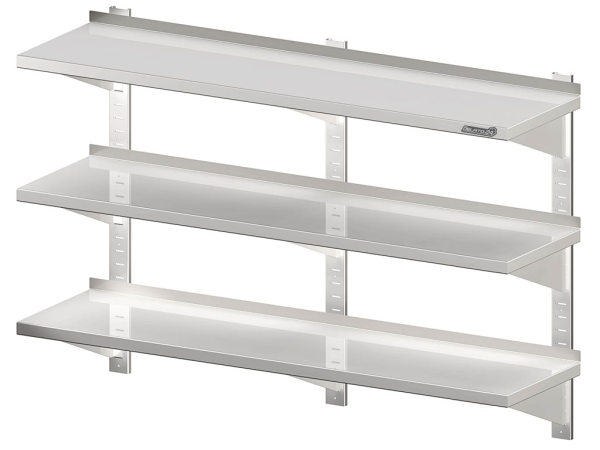 Scaffale a muro triplo 600x400x930