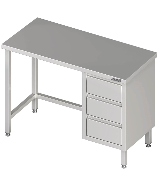 Arbeitstisch 2700x700x850 3xSchubladen RX