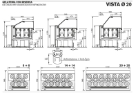 BRX Speiseeisvitrine VISTA 3reihig 20-20 P990 H1150 L2250