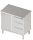 Armoire de travail avec porte battante 1500x600x850 3xtiroirs RX