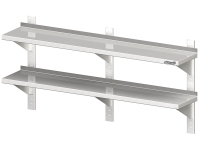 Estante de pared Carriles de pared de 2 pliegues...