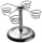 STÖCKEL 324 Ice cream cone holder in stainless steel, 4 arms