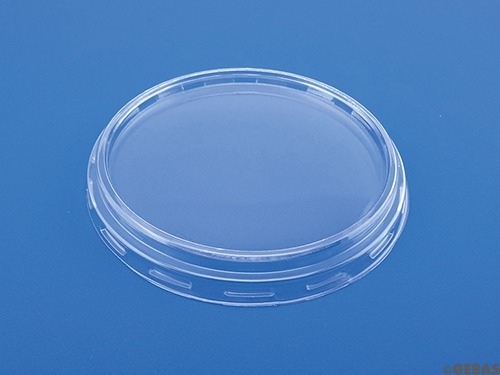 Industrie Flachdeckel transparent  Ø94 mm
