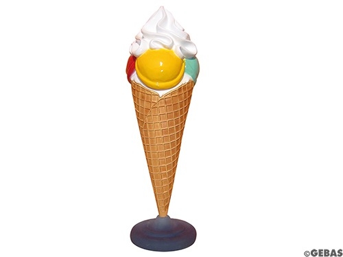 GELATO24 Cucurucho de helado de pie de 145 cm de altura