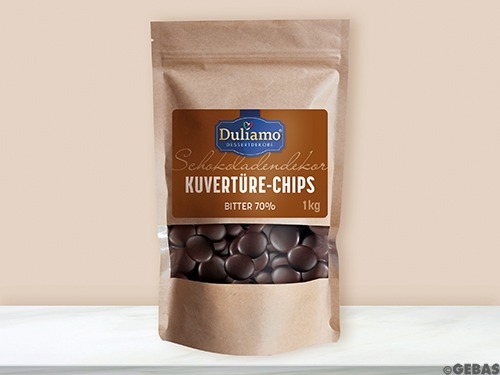 Duliamo decor chips Bitter 70%
