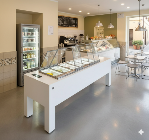 IFI Bellevue ice cream display case