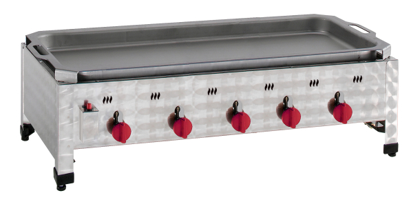 Gas combi tafel braadpan 5