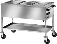 Chariot de distribution de repas 3x 1/1 GN