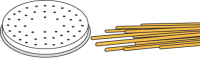 Pastaschijf Ø 50 mm spaghetti voor pastamachine PF15E