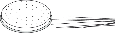 Disco per pasta Ø 57 mm Capelli dAngelo per macchina per pasta PF25E/PF40E