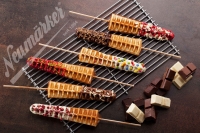 Ferro de waffles Thermocook® da Neumärker, incluindo placas intercambiáveis para waffles lolly (alumínio revestido a antiaderente)