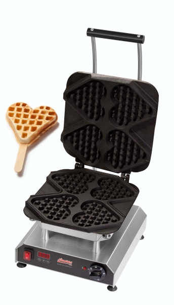 Neumärker Waffle Maker Thermocook® incl. Waffle Heart on a Stick Interchangeable Plates