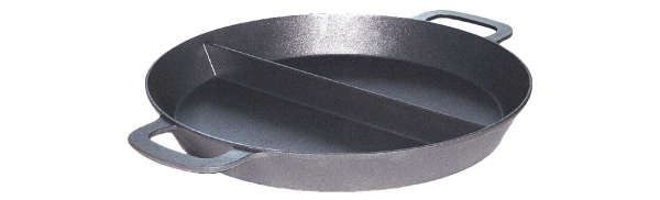 Vaschetta di grande capacità Ø 500 mm con 2 divisioni